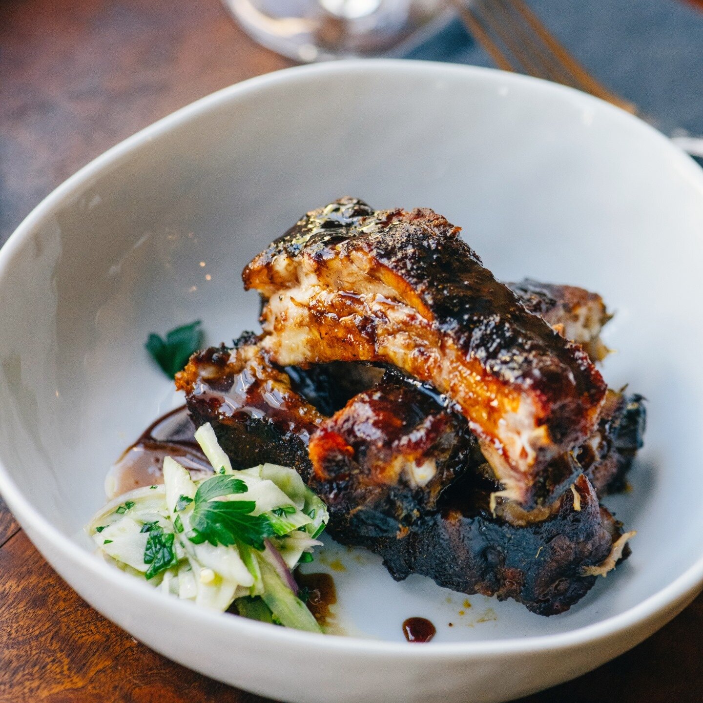 Who is ready for the weekend? Stop in for Tapas or Dinner. We're open Saturday from 12pm-10pm. 
Ft. our Costillas a la Portillo &middot; Slow smoked St. Louis ribs finished on the @josperofficial with a bourbon sherry glaze. #laurelonrutledge